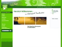 Tablet Screenshot of naturpark-frankenhoehe.de